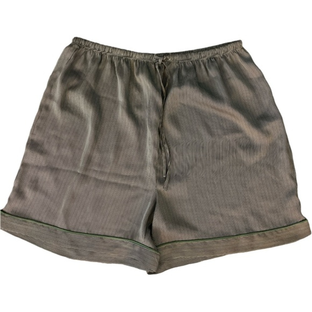 Cabernet Sleep Short - M gray white striped , polyester